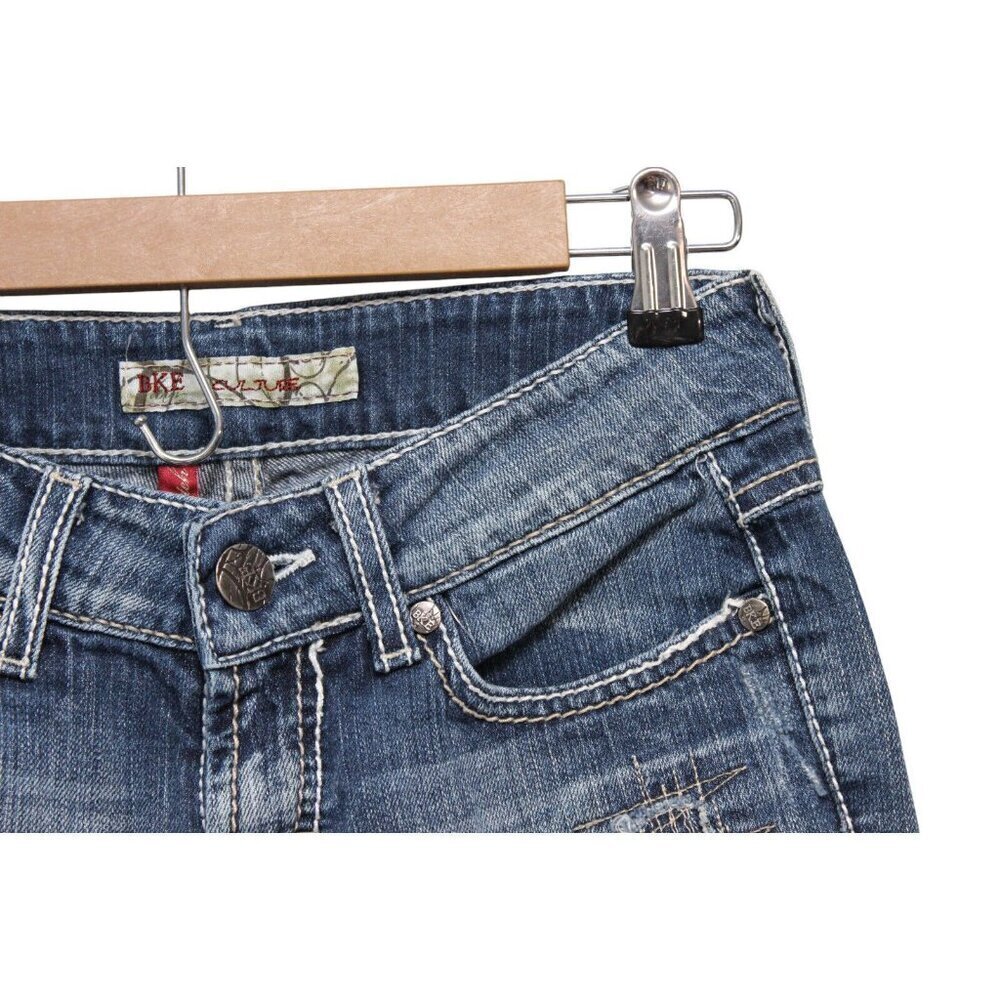 Buckle BKE Capri 25 Denim Stretch Culture Western Rodeo Embroidered Festival - Picture 6 of 16